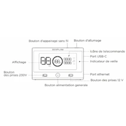 ECOFLOW Télécommande Delta Pro -Haba Soldes ecoflow telecommande delta pro 3