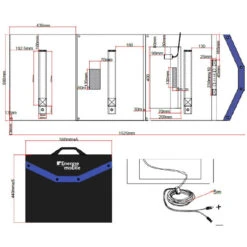 EM Kit Solaire Pliant HPP-140W - Régulateur MPPT 9 EM Kit Solaire Pliant HPP-140W - Régulateur MPPT -Haba Soldes em kit solaire pliant hpp 140w victron bluesolar mppt 75 10 3