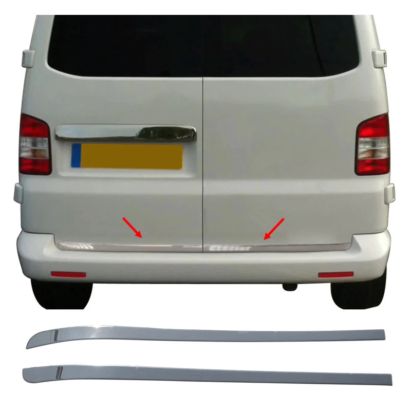 OMAC Baguette De Protection Double Porte Inox VW T5 1 OMAC Baguette De Protection Double Porte Inox VW T5