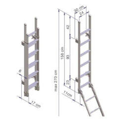 THULE Ladder Deluxe 11 Steps Double -Haba Soldes thule ladder deluxe 11 steps double 2